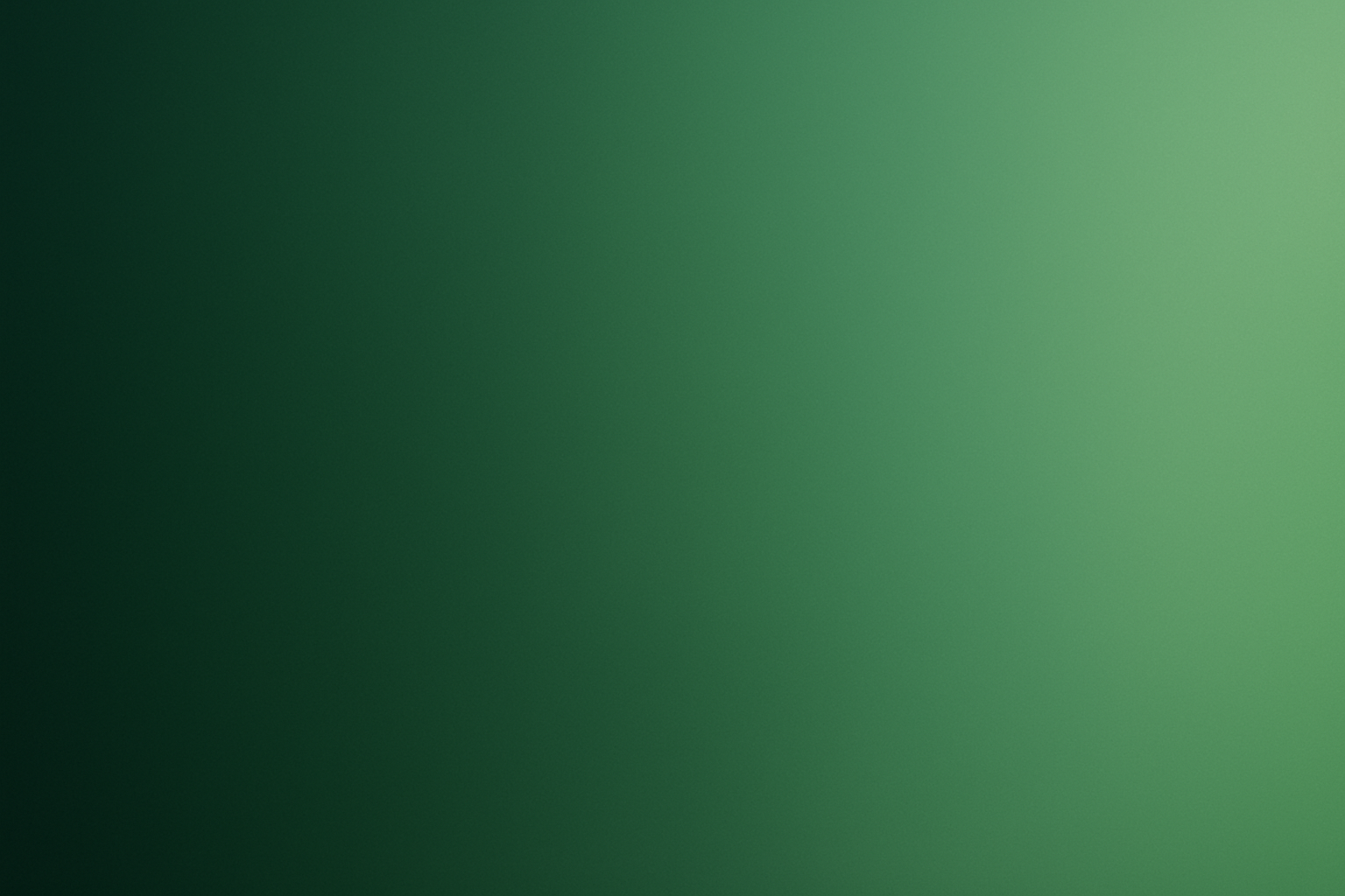 Degradado verde utilizando este color hex #0c1815